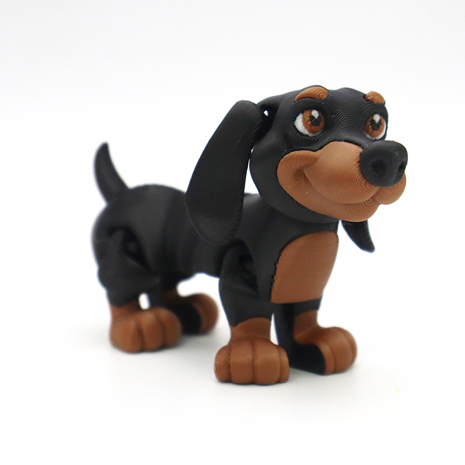 Interactive Squeaky Plush Dog Toy - 3D 프린트 강아지 홈 데코 동물