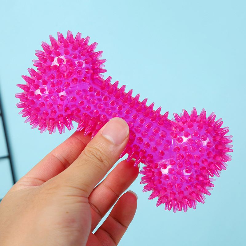 애완견 씹는 장난감 뼈 모양의 가시볼 TPR 플라스틱  - Interactive Squeaky Plush Dog Toy 리뷰 및 가격