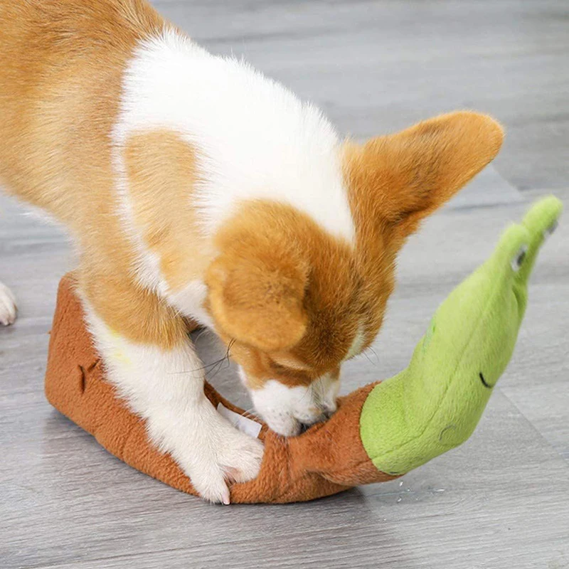 삑삑 소리가 나는 달팽이 모양의 부드러운 강아지 장난감 - Dog Puzzle Feeder Toy 리뷰 및 가격